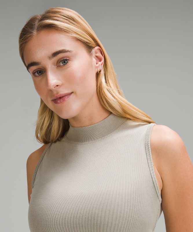 Soft Ribbed Keyhole Tank Top