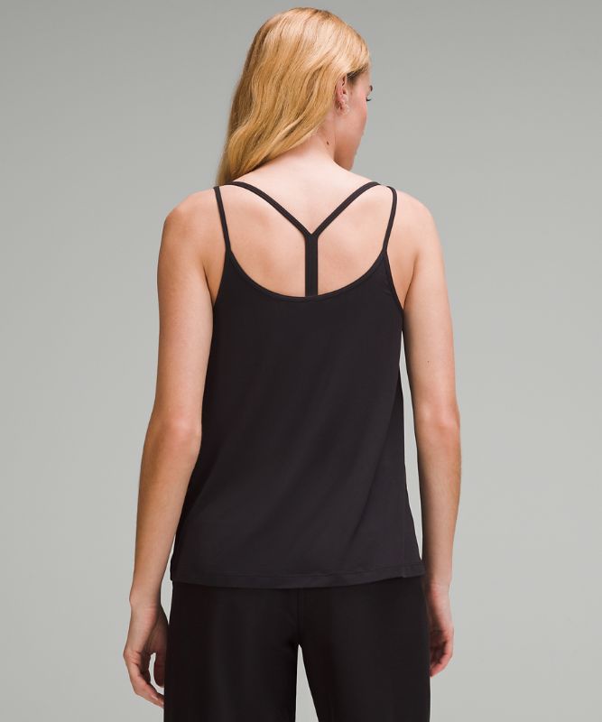 Modal Silk-Blend Spaghetti Strap Tank Top