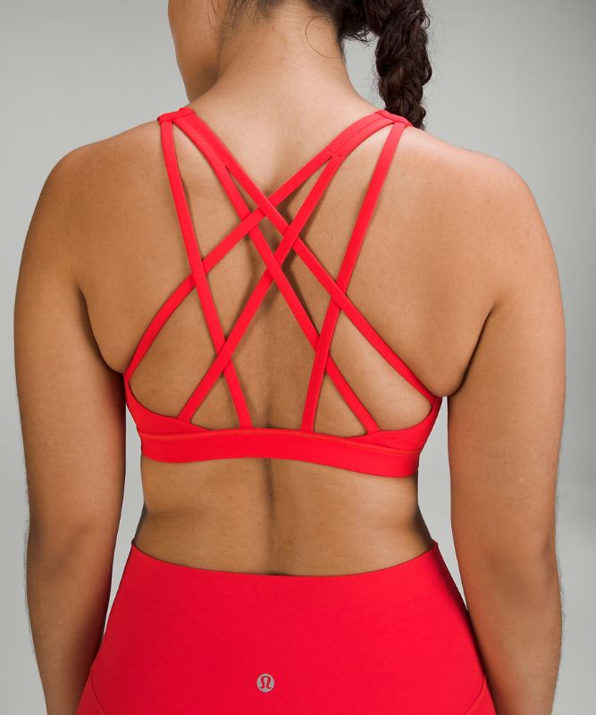 red lululemon sports bra