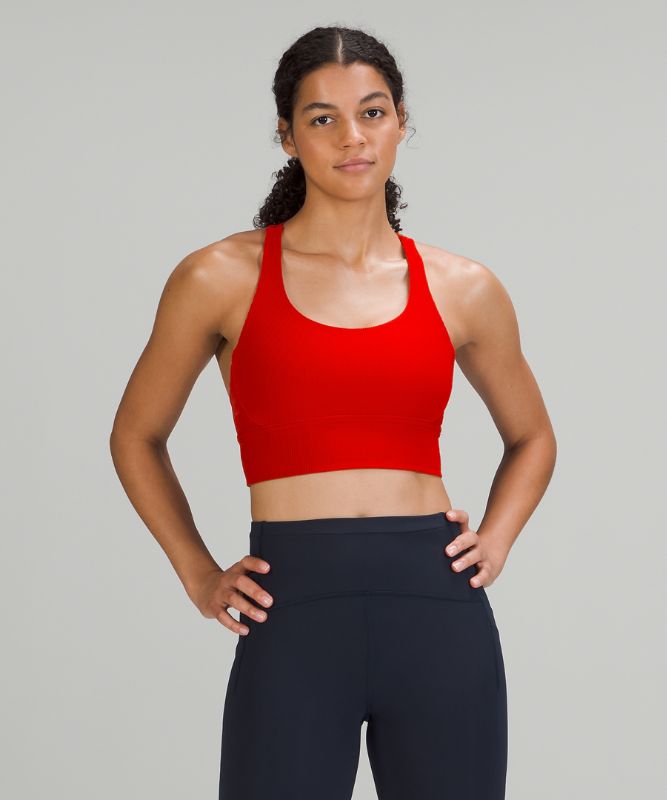 lululemon Energy Longline Ribbed Bra Luxtreme *Medium Support, B–D Cups