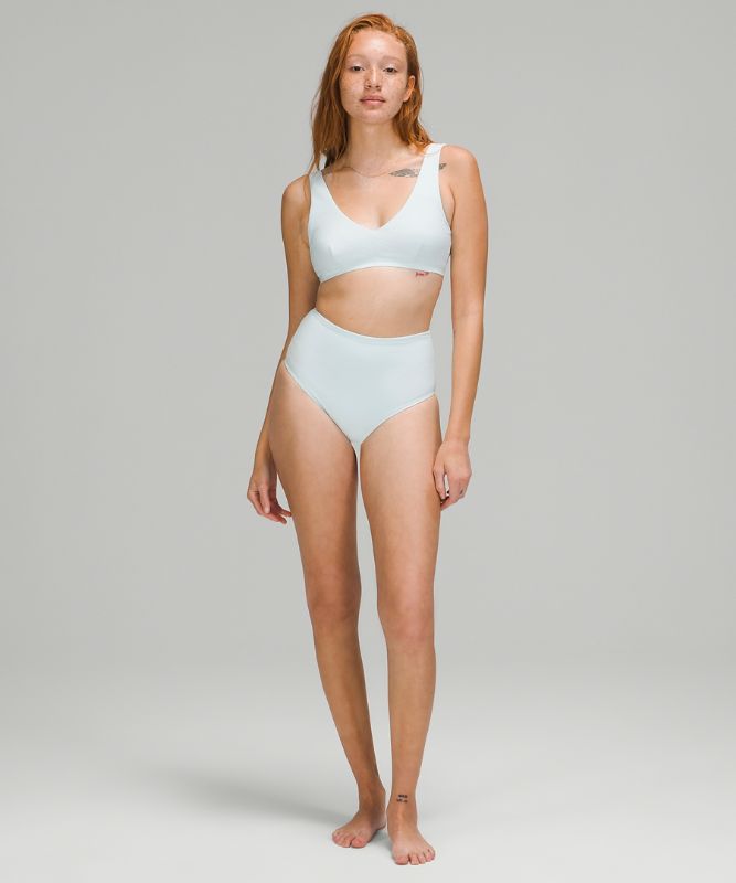 Waterside V Seersucker Swim Top *C/D Cups