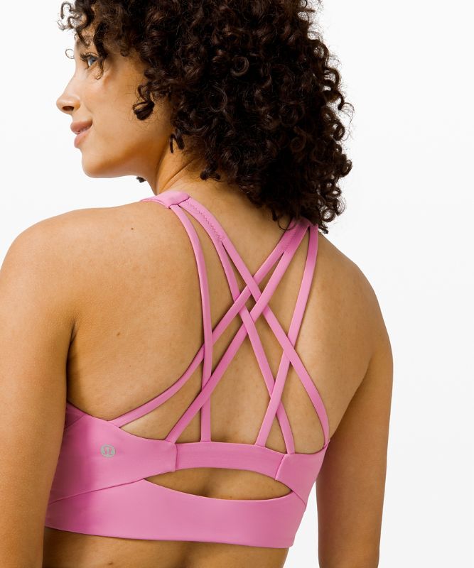 Free to be Serene Bra High Neck Long Line *Special Edition, Magenta Glow