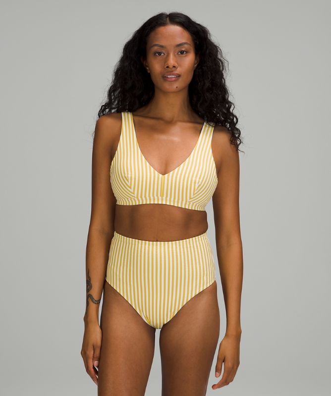 Waterside V Seersucker Swim Top *C/D Cup