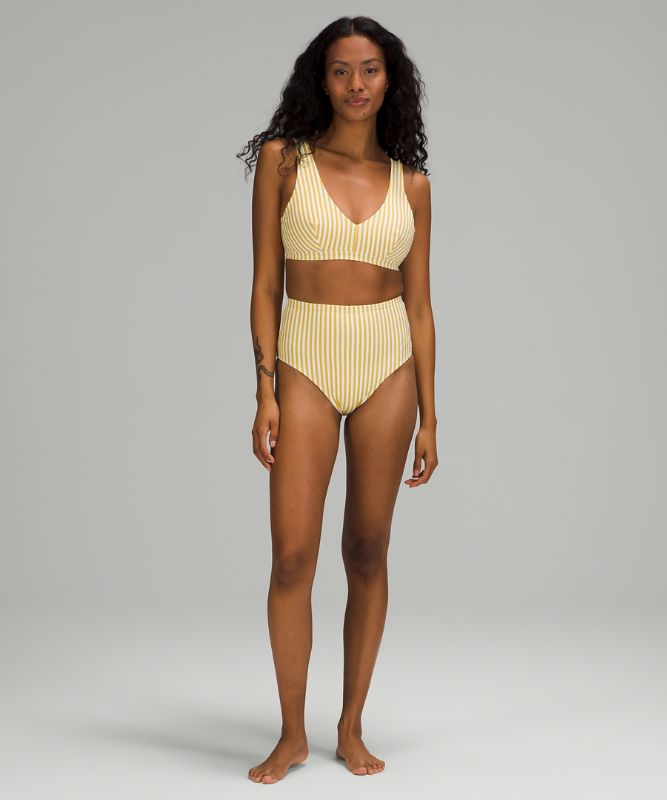 Waterside V Seersucker Swim Top *C/D Cup