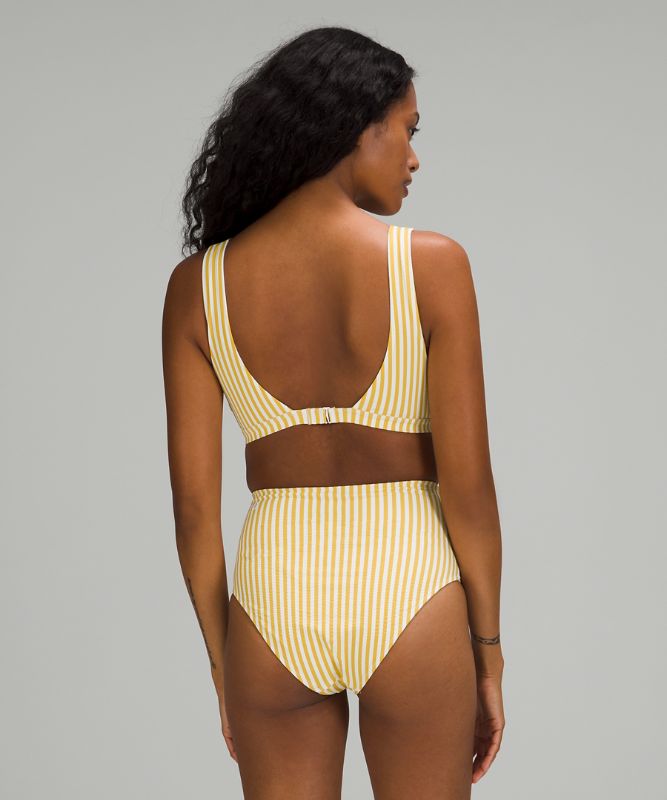 Waterside V Seersucker Swim Top *C/D Cup