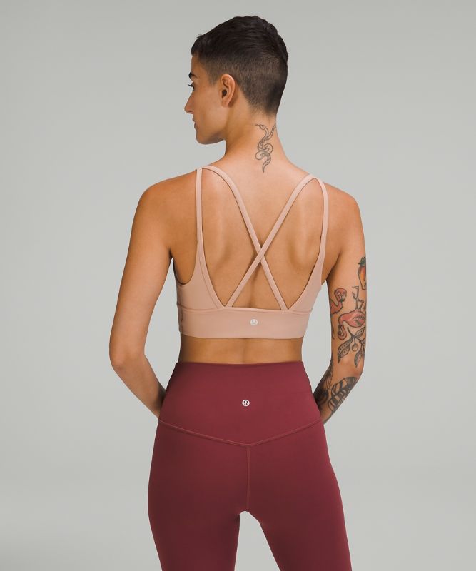In Alignment Longline Bra *Light Support, B/C Cup, Pink Clay