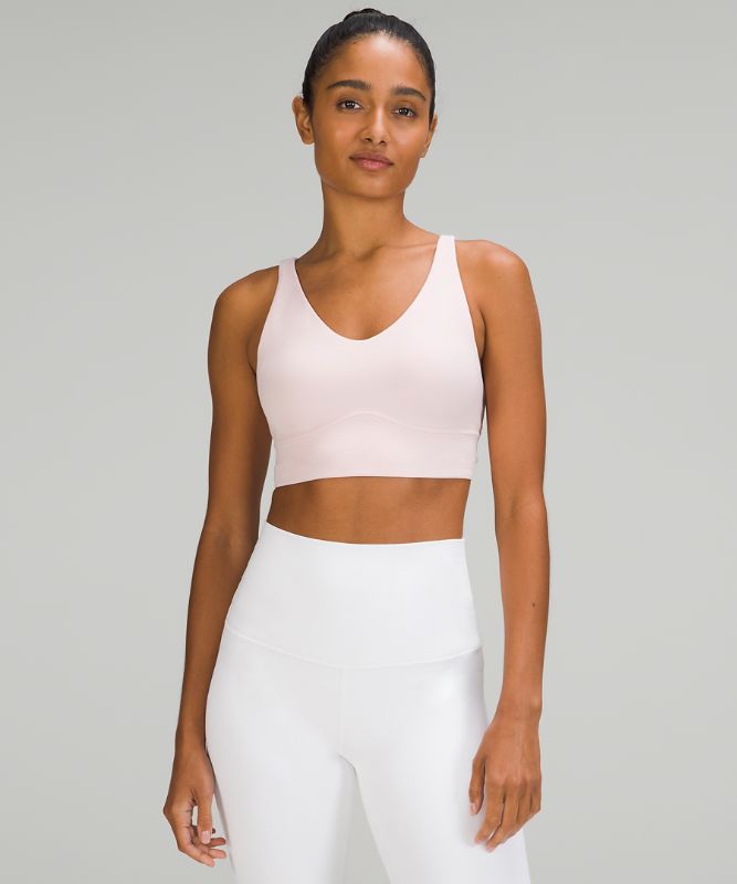 In Alignment Longline Bra *Light Support, B/C Cup, Flush Pink