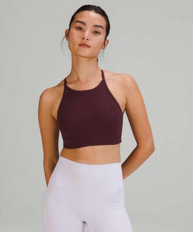 Flow Y Wrap-Front High-Neck Bra *Light Support, B/C Cup