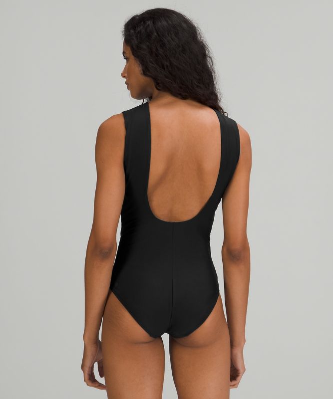 Waterside High-Neck One-Piece *Medium Bum Coverage