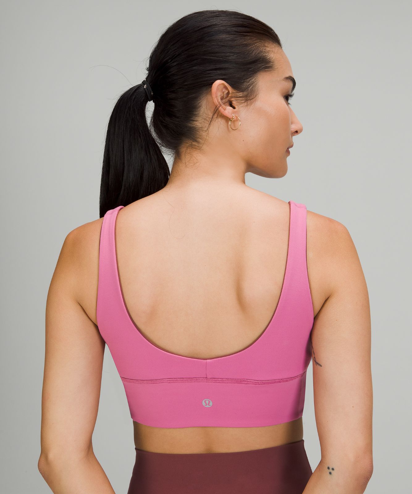 Lululemon Align Bra Size 12 A/B Cup Reversible Smoky Red / Pink Blossom  01955