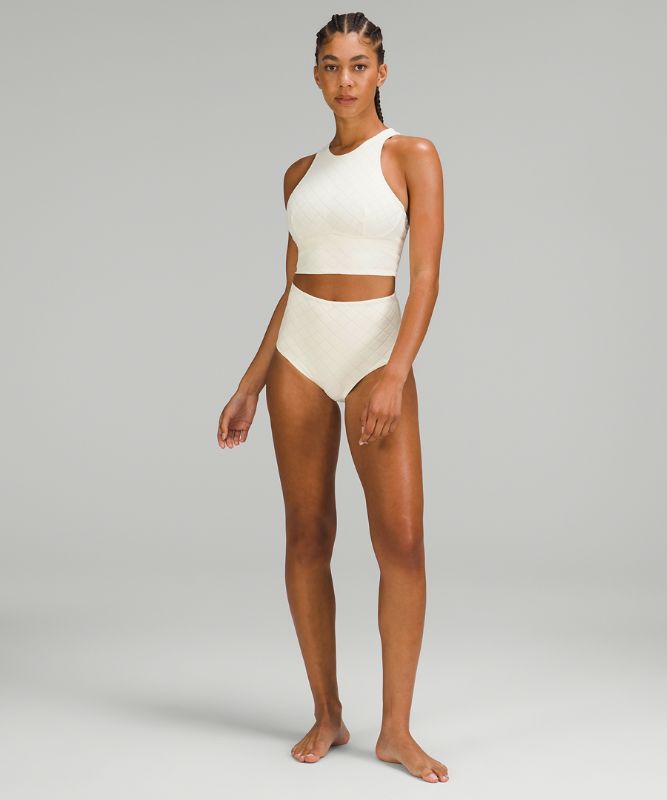 Diamond Grid Swim Top *C/D Cup