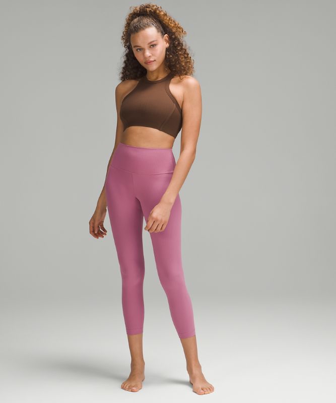 Ribbed Nulu High-Neck Yoga Bra *Light Support, B/C Cup