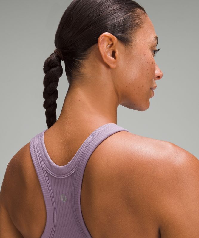 Ribbed Nulu High-Neck Yoga Bra *Light Support, B/C Cup