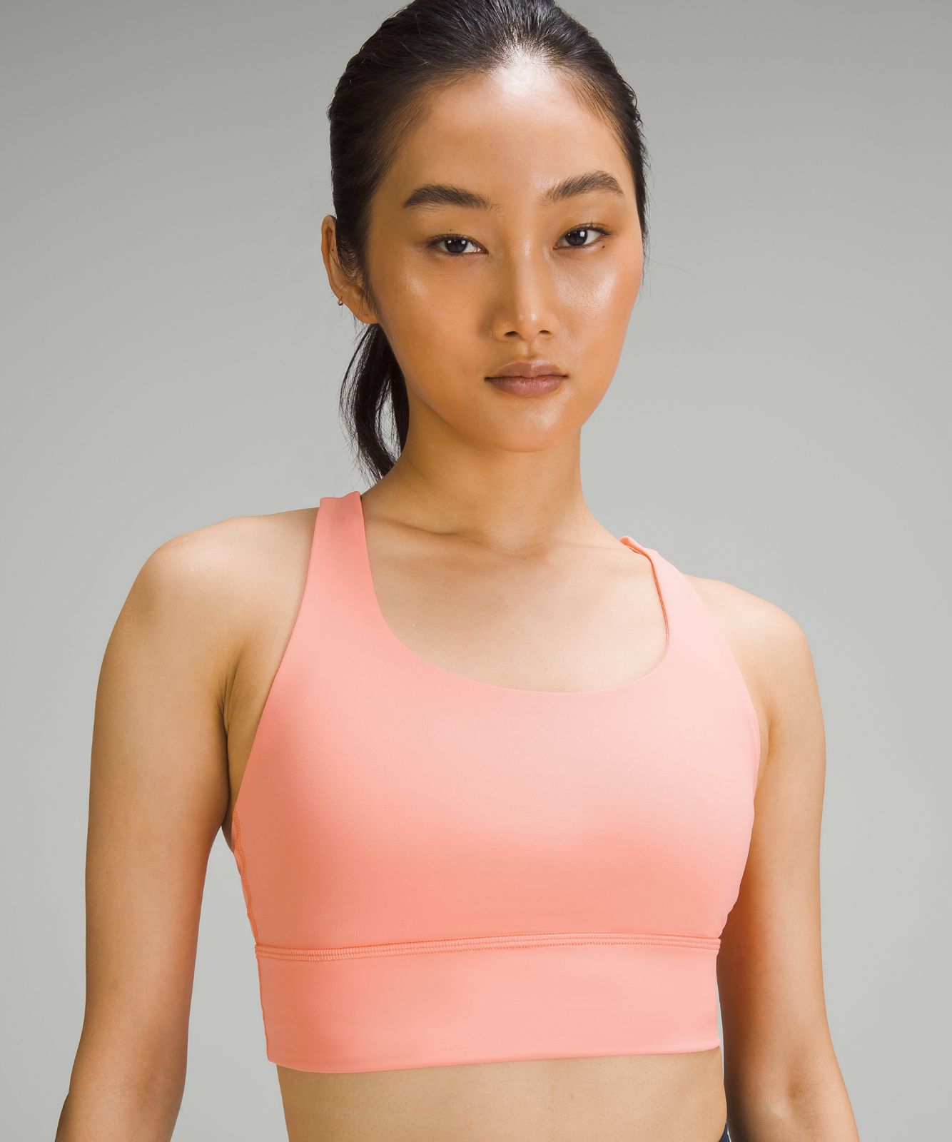Energy Longline Bra *Medium Support, B/C Cup Asia Fit, Sunny Coral