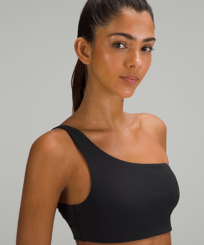 Ribbed Nulu Asymmetrical Yoga Bra *Light Support, A/B Cup