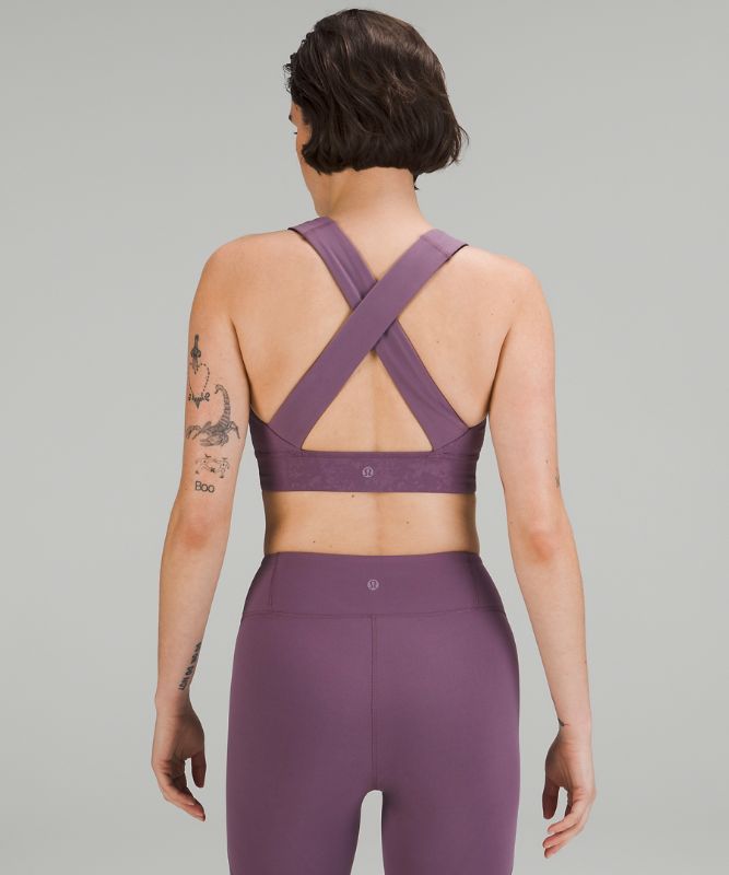 lululemon lab Embossed Nulu Cross-Back Yoga Bra