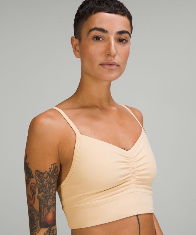 Nulu Front-Gather Yoga Bra *Light Support, Prosecco