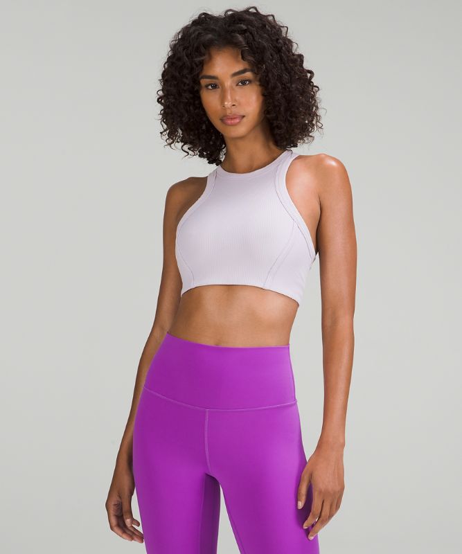 Ribbed Nulu High-Neck Yoga Bra