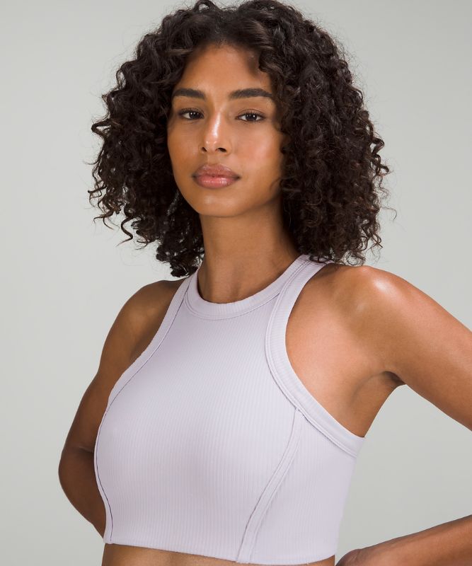 Ribbed Nulu High-Neck Yoga Bra