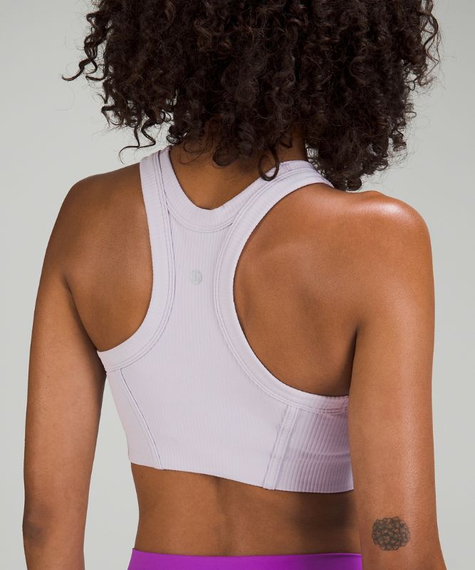 Ribbed Nulu High-Neck Yoga Bra