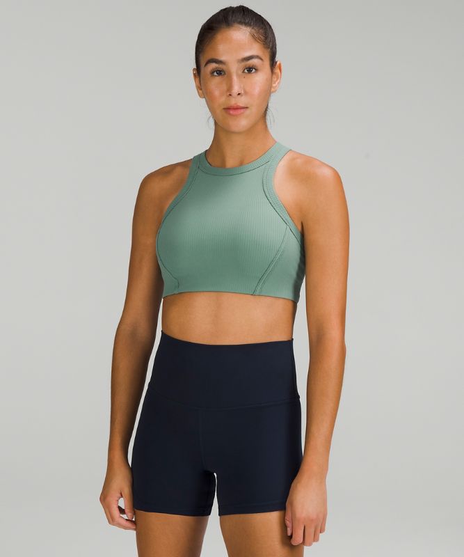 Ribbed Nulu High-Neck Yoga Bra