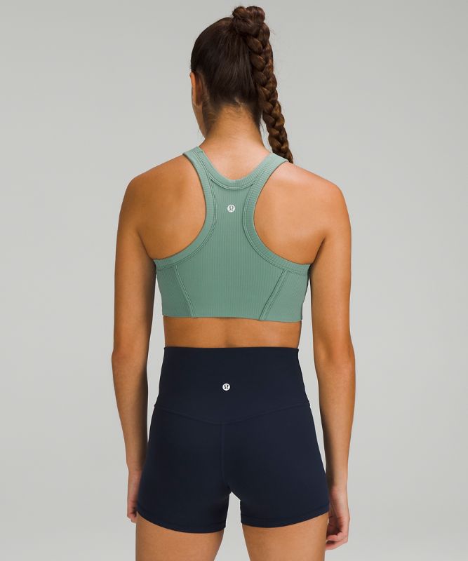 Ribbed Nulu High-Neck Yoga Bra