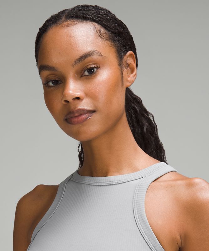 Ribbed Nulu High-Neck Yoga Bra *Light Support, B/C Cup