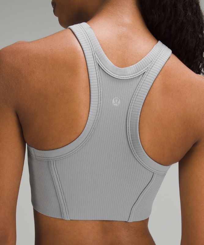 Ribbed Nulu High-Neck Yoga Bra *Light Support, B/C Cup