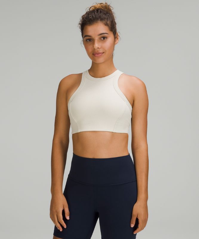 Ribbed Nulu High-Neck Yoga Bra