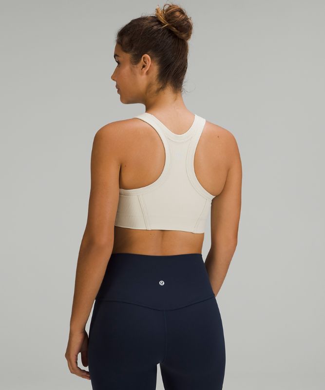 Ribbed Nulu High-Neck Yoga Bra