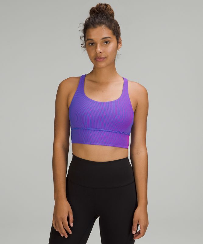 lululemon Energy Longline Bra Ribbed Luxtreme *Medium Support, B–D Cups