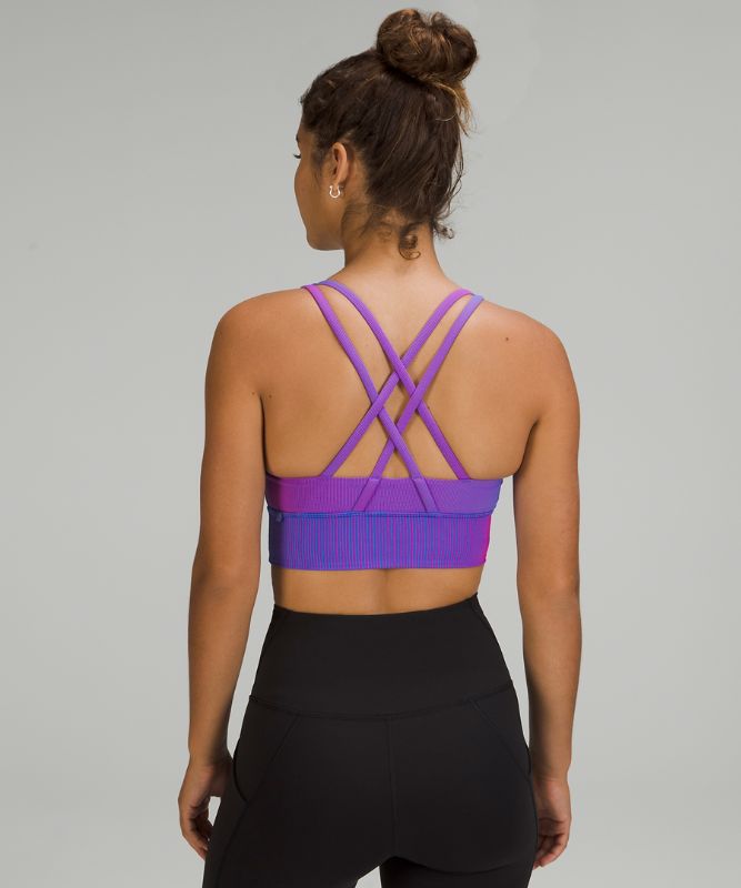 lululemon Energy Longline Bra Ribbed Luxtreme *Medium Support, B–D Cups