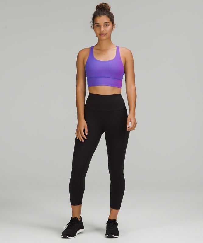 lululemon Energy Longline Bra Ribbed Luxtreme *Medium Support, B–D Cups