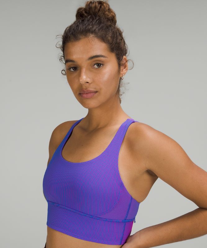 lululemon Energy Longline Bra Ribbed Luxtreme *Medium Support, B–D Cups