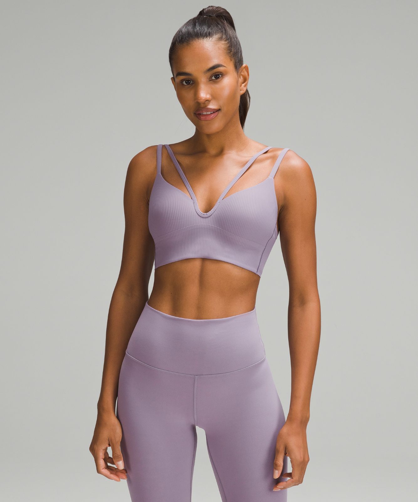 Like a Cloud Strappy Longline Ribbed Bra *Light Support, B/C