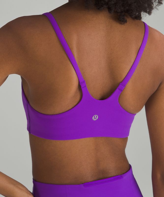 Wunder Train Strappy Racer Bra *Light Support, A/B Cup, Atomic Purple