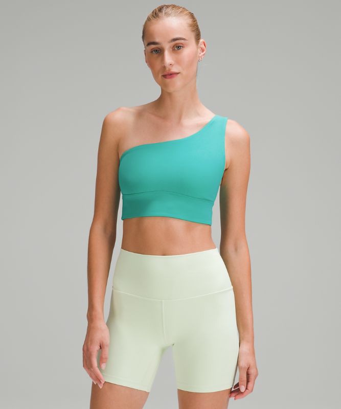 Lululemon Align Asymmetrical Bra * Light Support A/B Cup Green