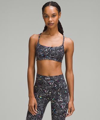 Lululemon In Alignment Straight-strap Bra *light Support, A/b Cups Online  Only In Purple