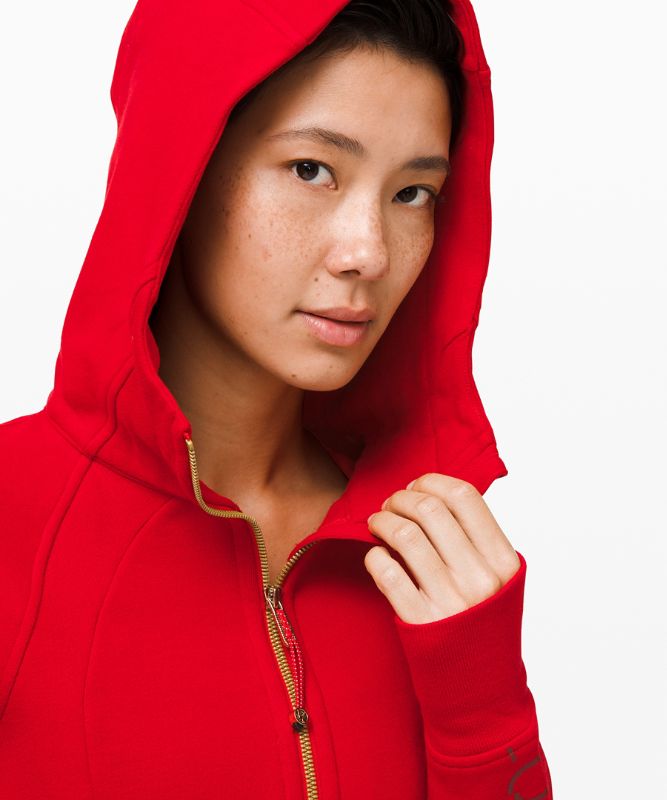 Lululemon red cheap scuba hoodie