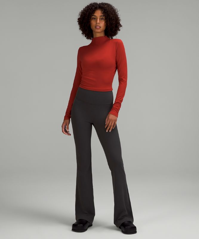 All Aligned Mock Neck Long Sleeve Shirt