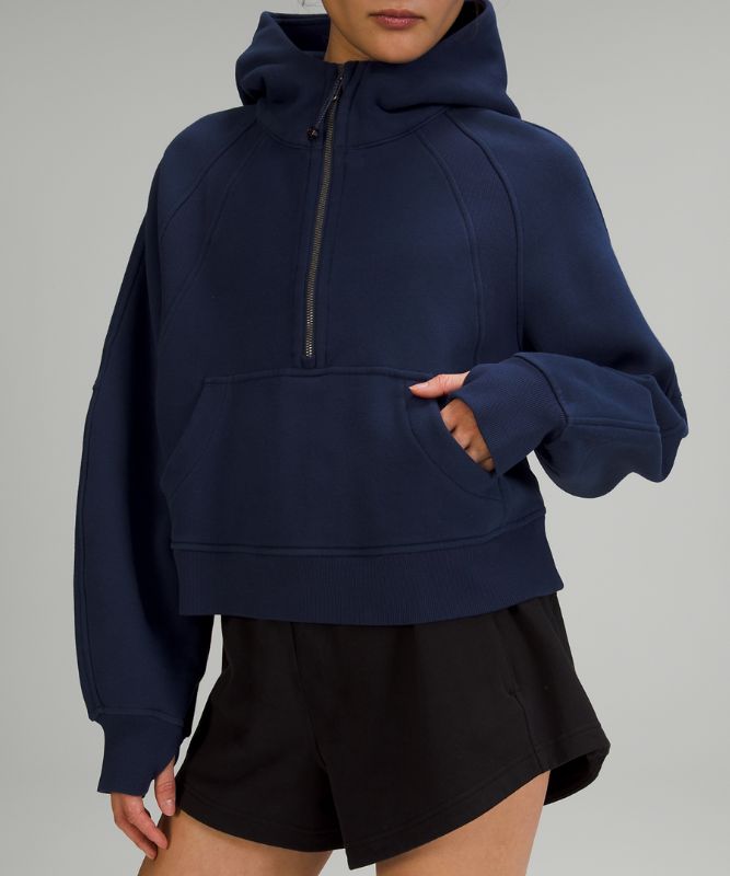 Scuba Oversized Half-Zip Hoodie