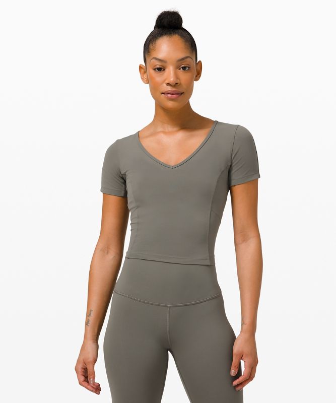 Nulu™ Cropped Slim Yoga Short Sleeve