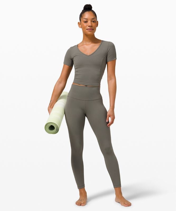 Nulu™ Cropped Slim Yoga Short Sleeve