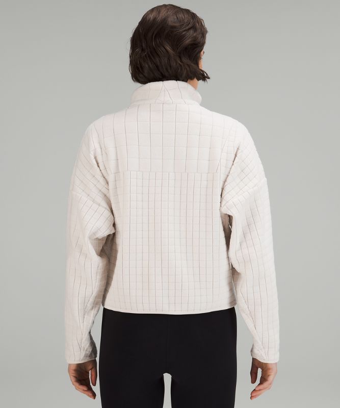 lululemon lab Textured-Grid Fleece Half Zip
