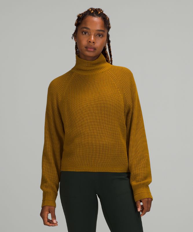 Ribbed Turtleneck Sweater