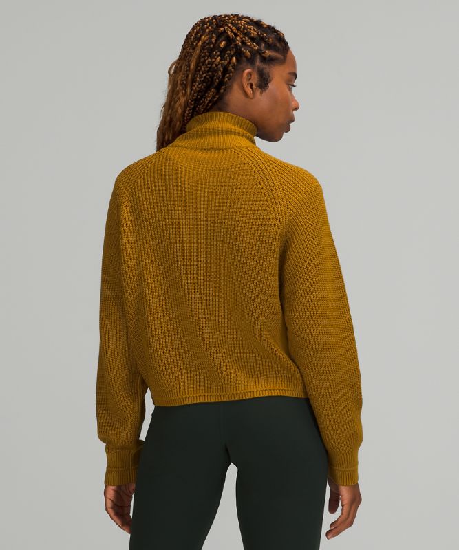 Ribbed Turtleneck Sweater