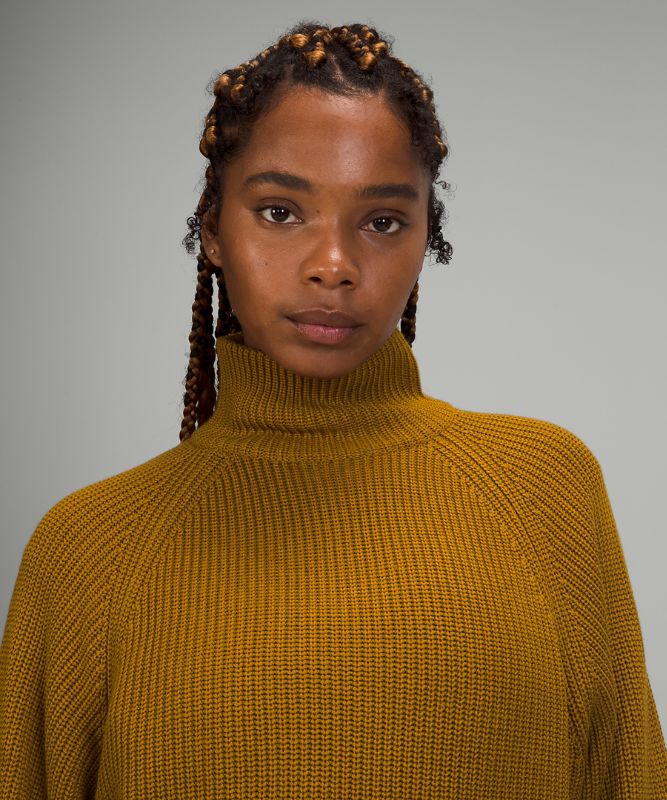 Ribbed Turtleneck Sweater