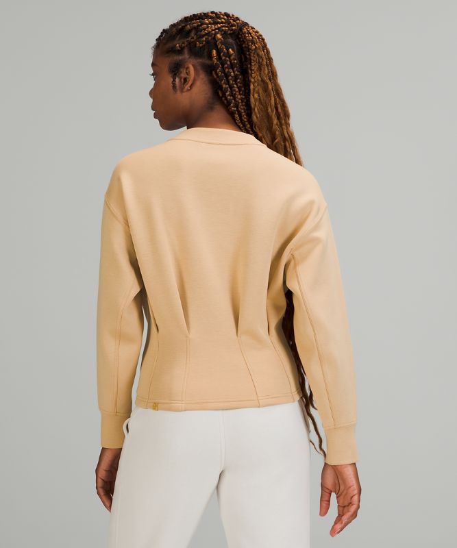 Gathered Waist Crew Pullover