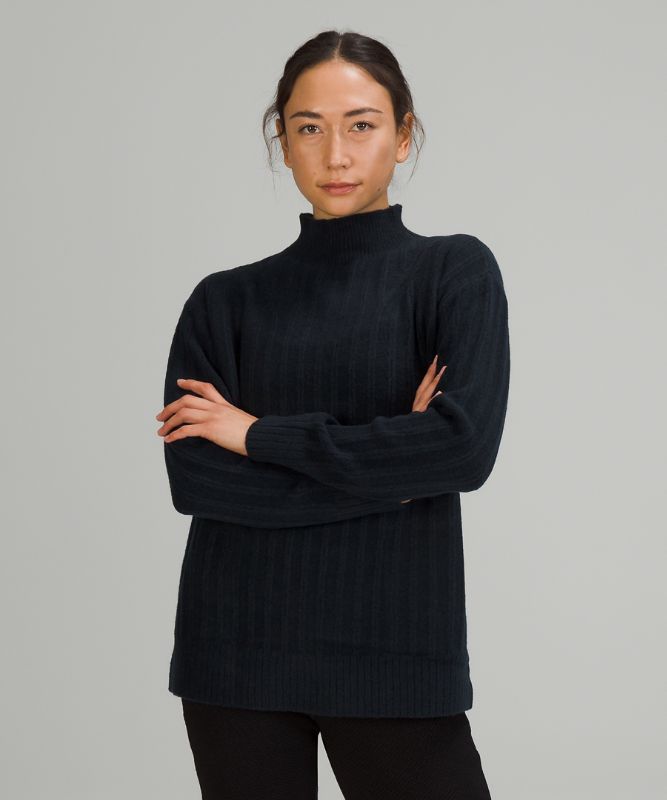 Twin Rib Turtleneck Sweater