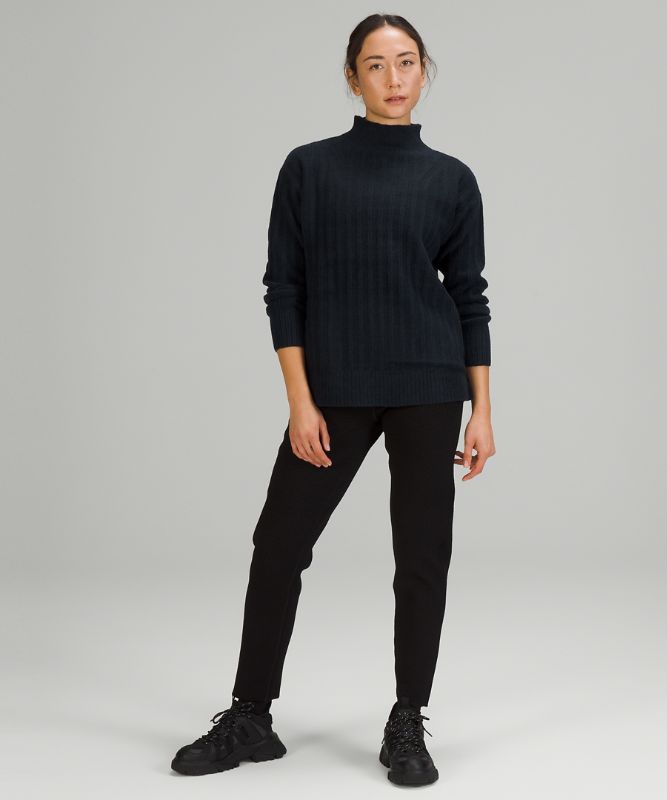 Twin Rib Turtleneck Sweater